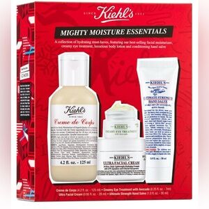 Kiehls mighty Moisture Essentials hand/face/eye/body lotion set travel